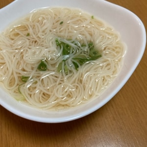 【余った素麺で】卵とじにゅうめん